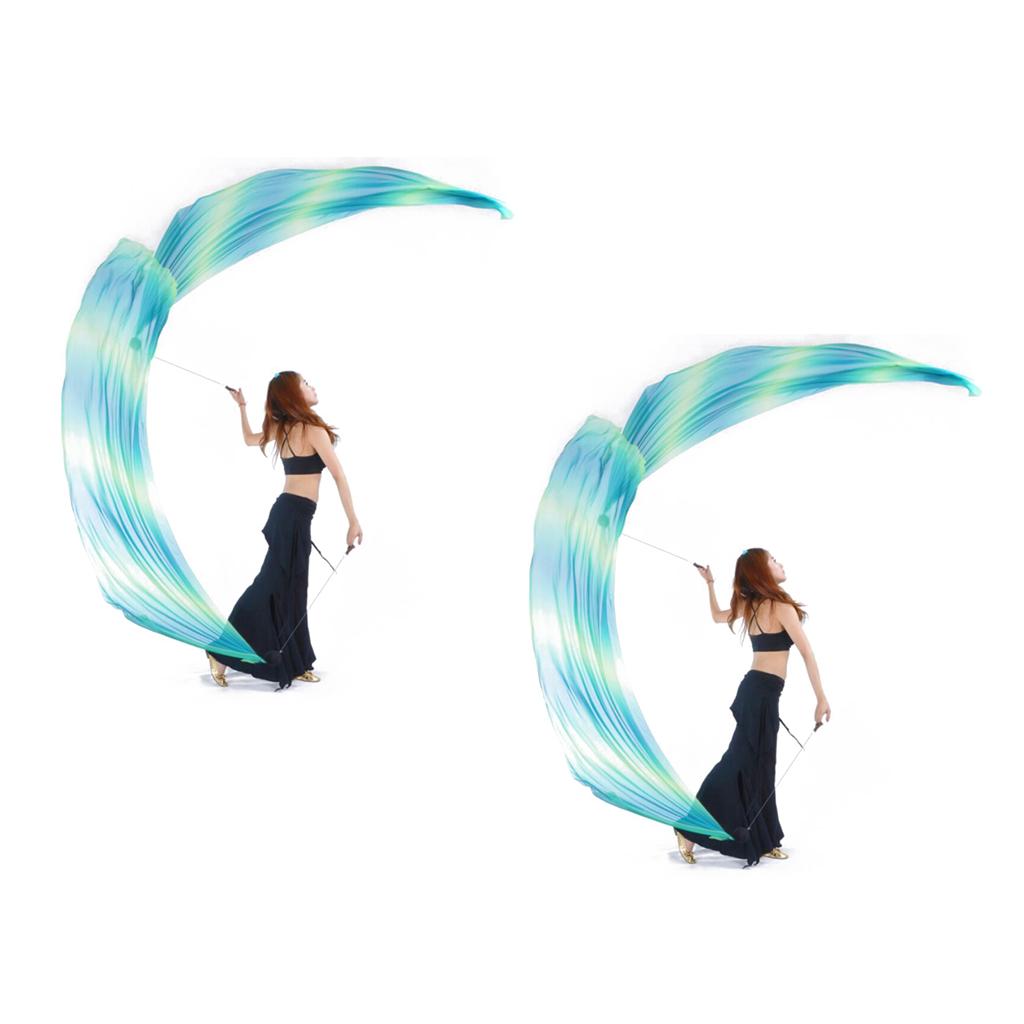 Belly Dance Silk Veil Poi Throw Balls Dance Accessories Props
