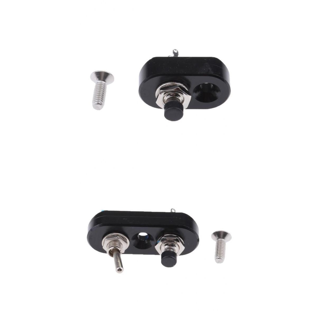 2pcs Motorbike Headlight Spotlight Overtaking Start Horn Handlebar Switch