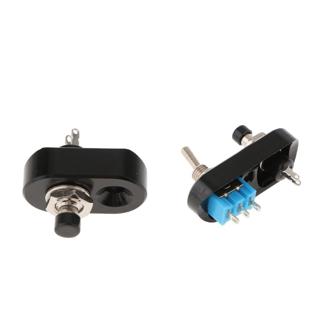 2pcs Motorbike Headlight Spotlight Overtaking Start Horn Handlebar Switch