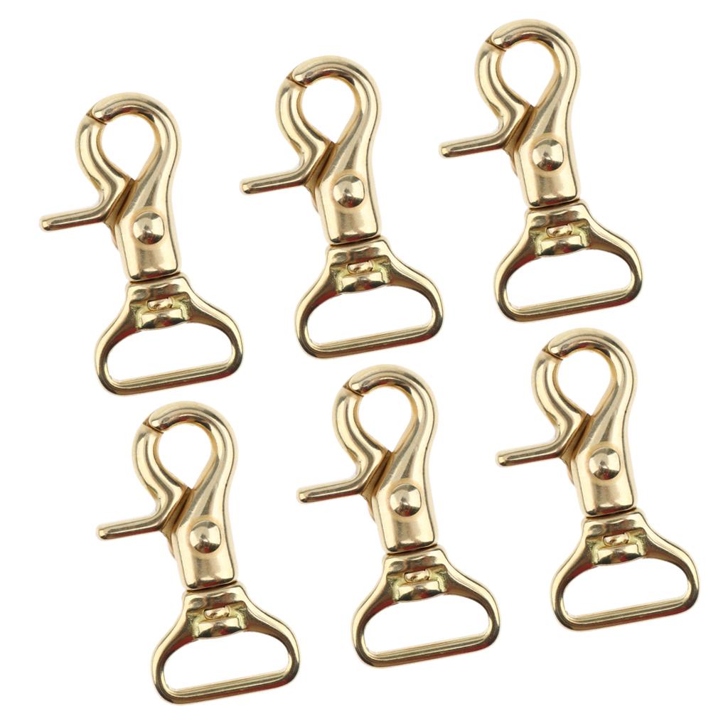 6x Lobster Clasp Hook Keychain Swivel Trigger Snap Hook Buckle Finding 20mm