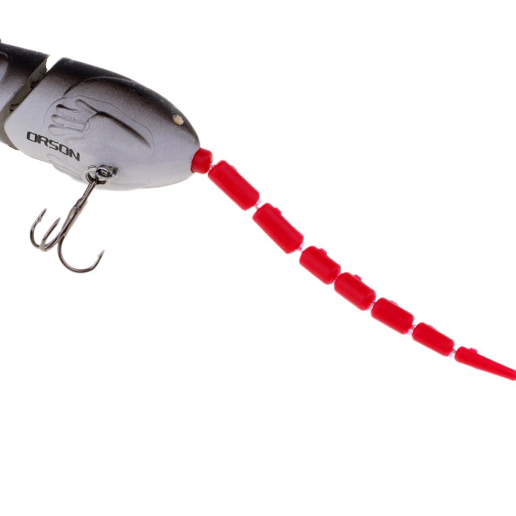2pcs Multi-joint Tail Mice Rat Fishing Lures Topwater Lure Soft Bass Baits