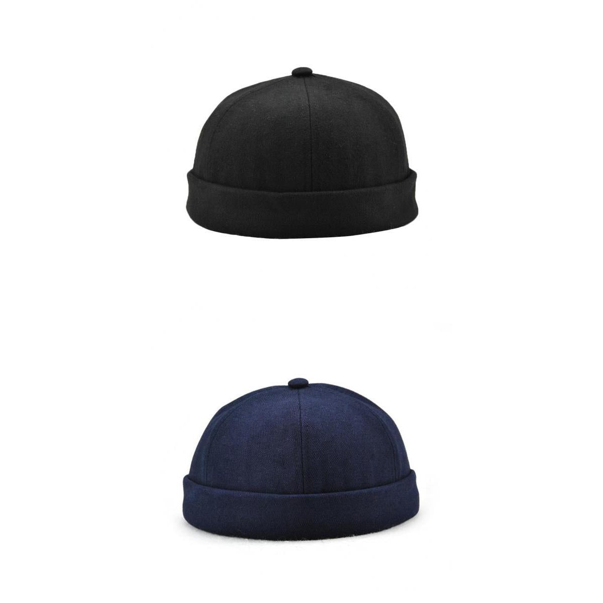 2pcs Women Men Retro Docker Leon Beanie Cap Pure Cotton Hat