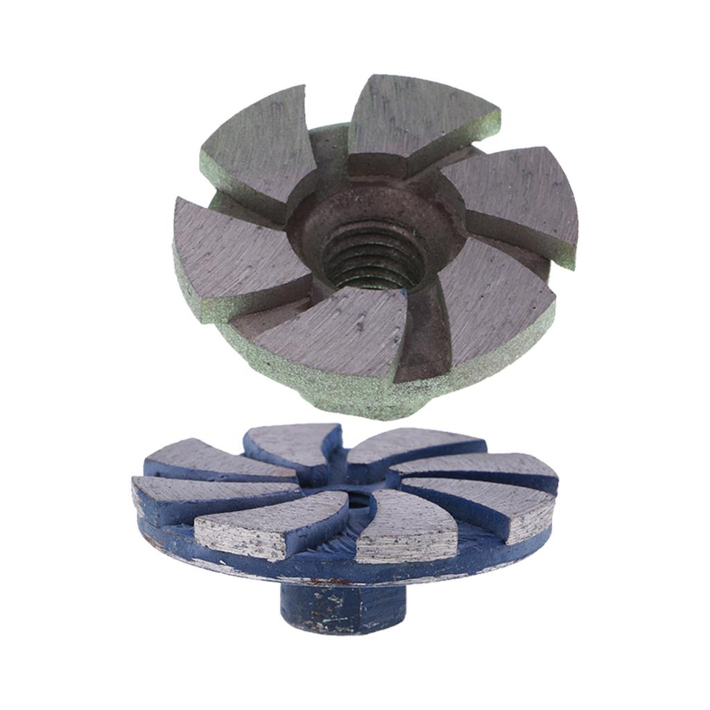 2 Pcs Diamond Grinding Cup Wheel Cutting Disc Grinder Concrete Stone 35/56mm