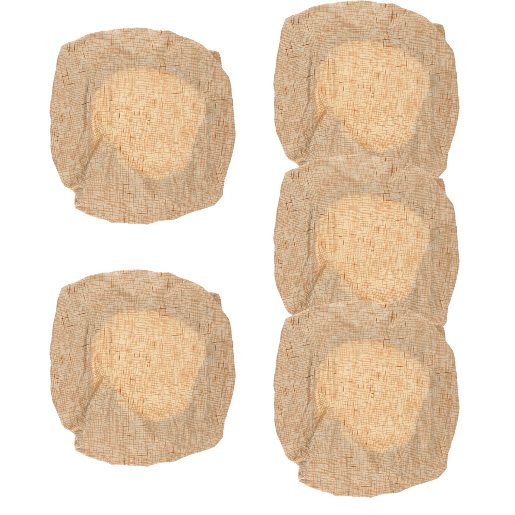 5pcs Universal Spandex Stretch Office Swivel Chair Seat Slipcover Khaki