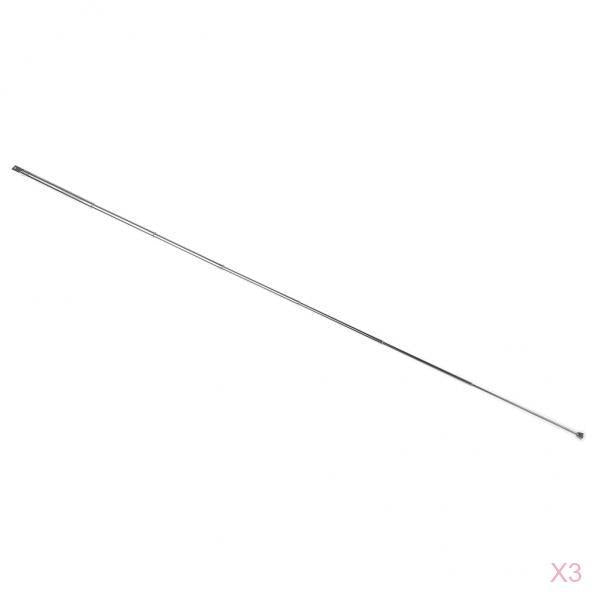 3Packs Extendable Replacement Antenna Rod Retractable Magnetic Radio Antenna