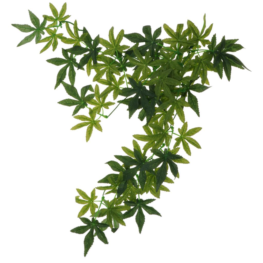 2Pcs Bendable Reptiles Vine Jungle Climber Vines Artificial Decor 50CM