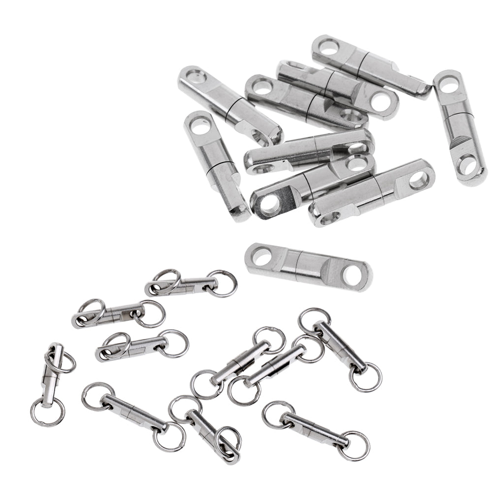 20pcs Fishing Ball Bearing Swivels Heavy Duty Big Game Fishing Swivels 3.5mm