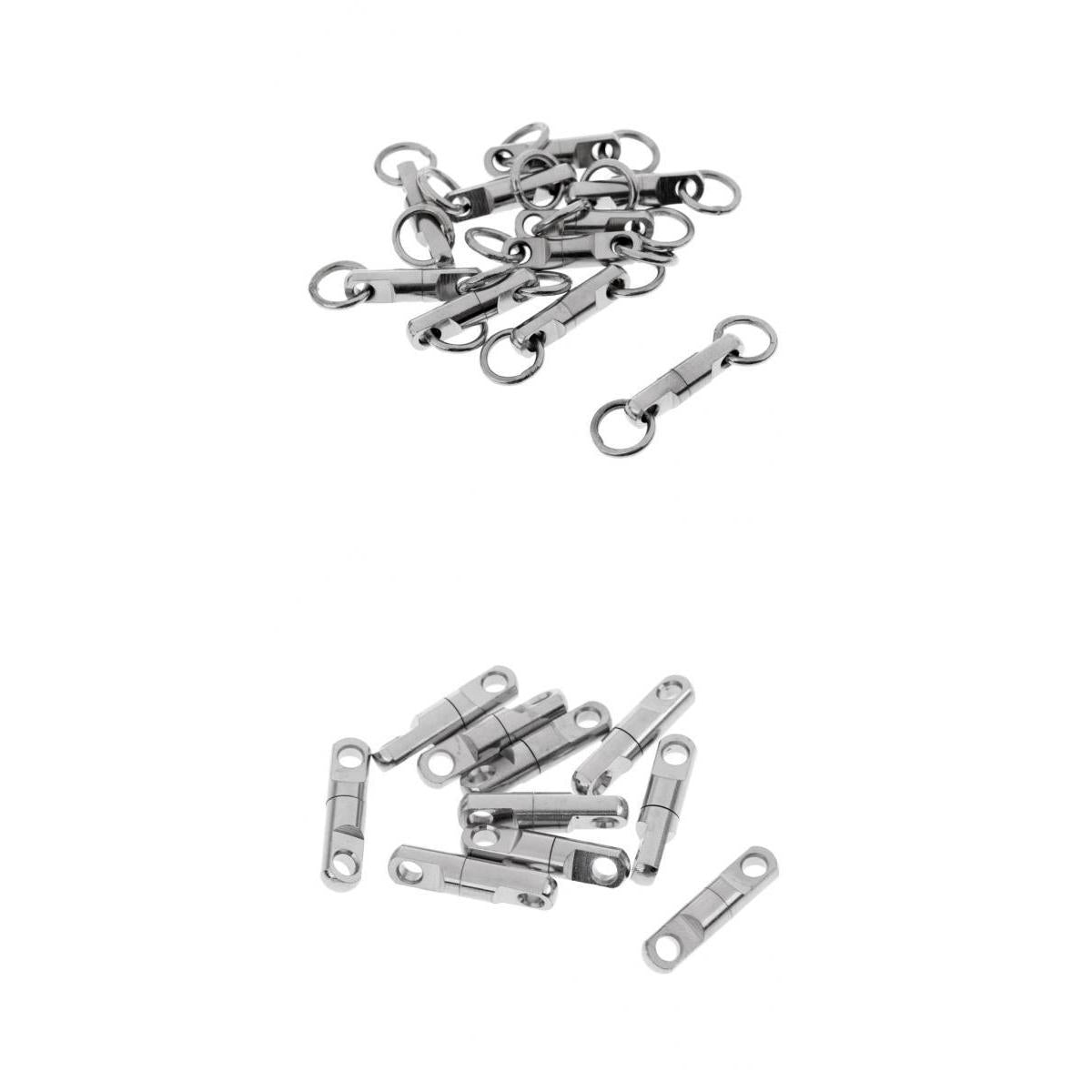 20pcs Fishing Ball Bearing Swivels Heavy Duty Big Game Fishing Swivels 3.5mm