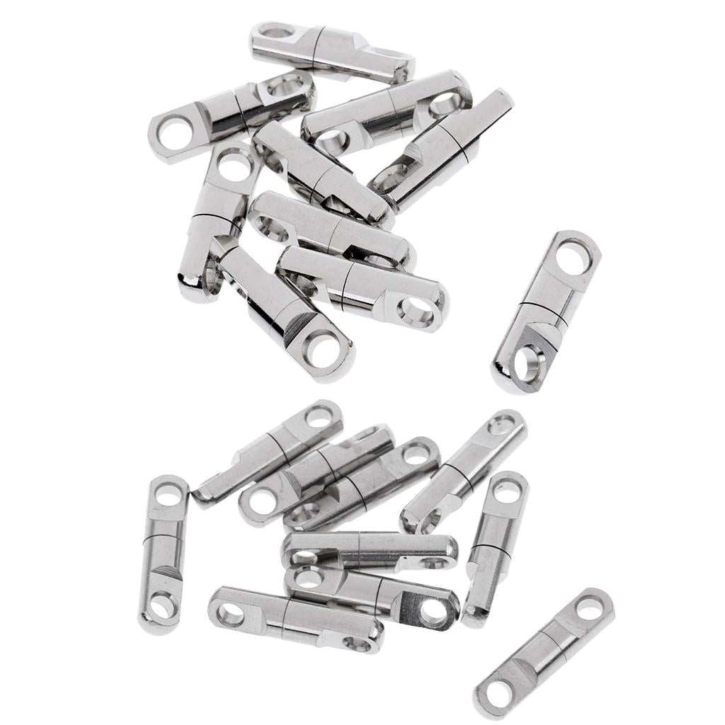20 Pieces Fishing Ball Bearing Swivels Heavy Duty Fishing Cylindrical Swivel