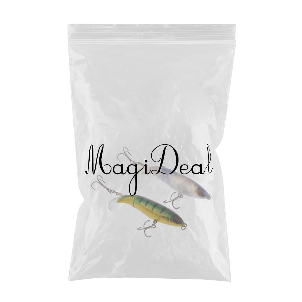 2pcs Fishing Lures Topwater Floating Hard Bait 10cm 13.2g