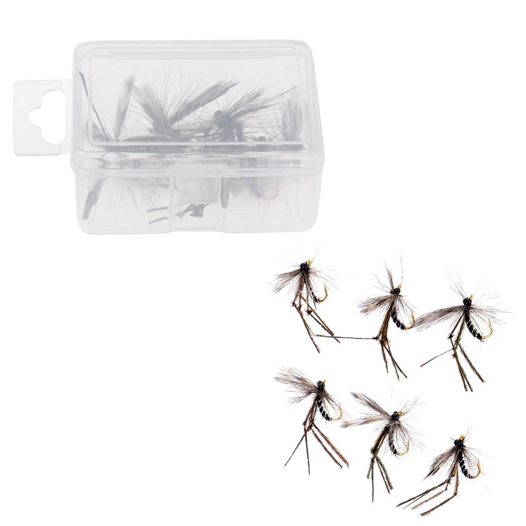 12pcs Artificial Mosquito Bait Fly Fishing Flies Bass Trout Salmon Lures