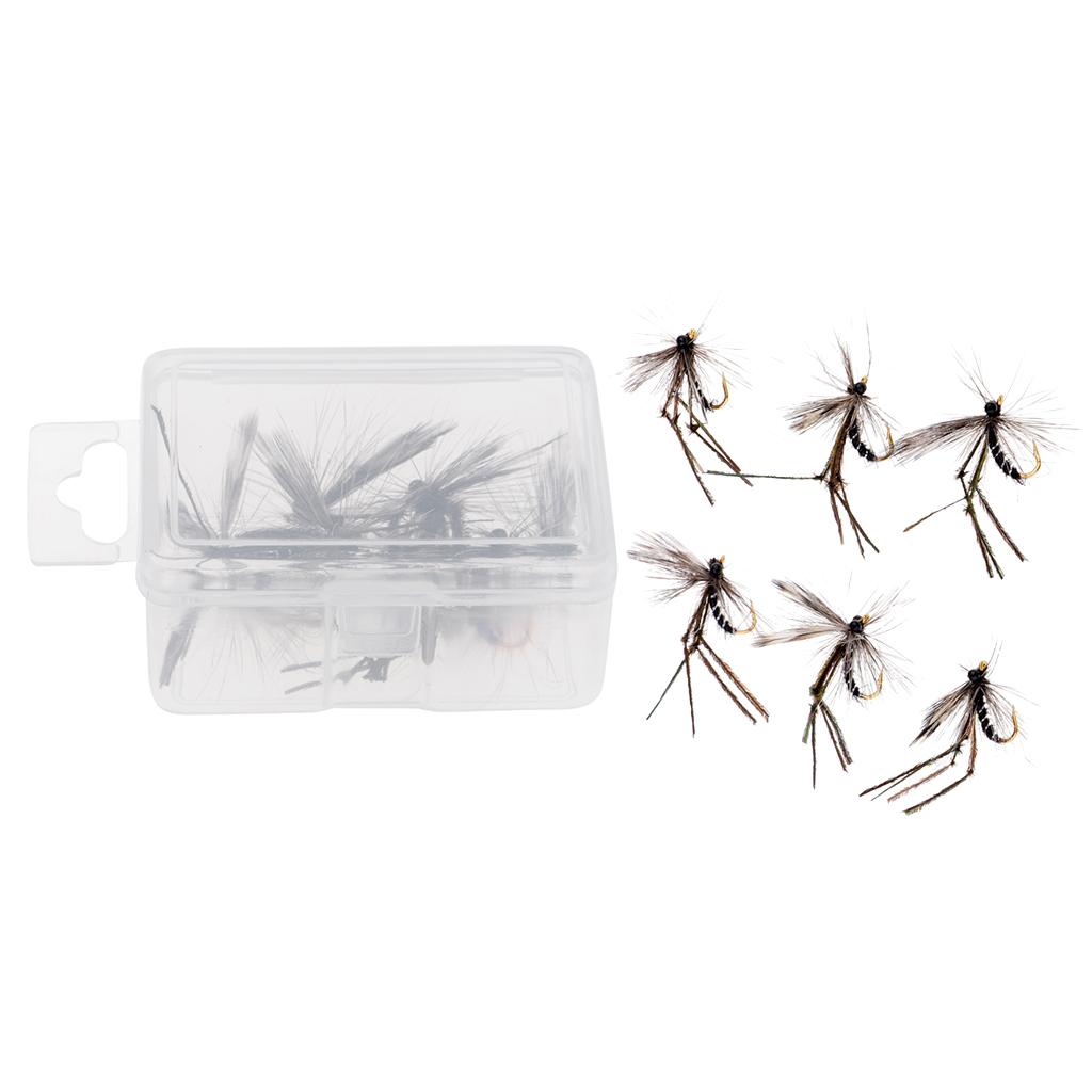12pcs Artificial Mosquito Bait Fly Fishing Flies Bass Trout Salmon Lures