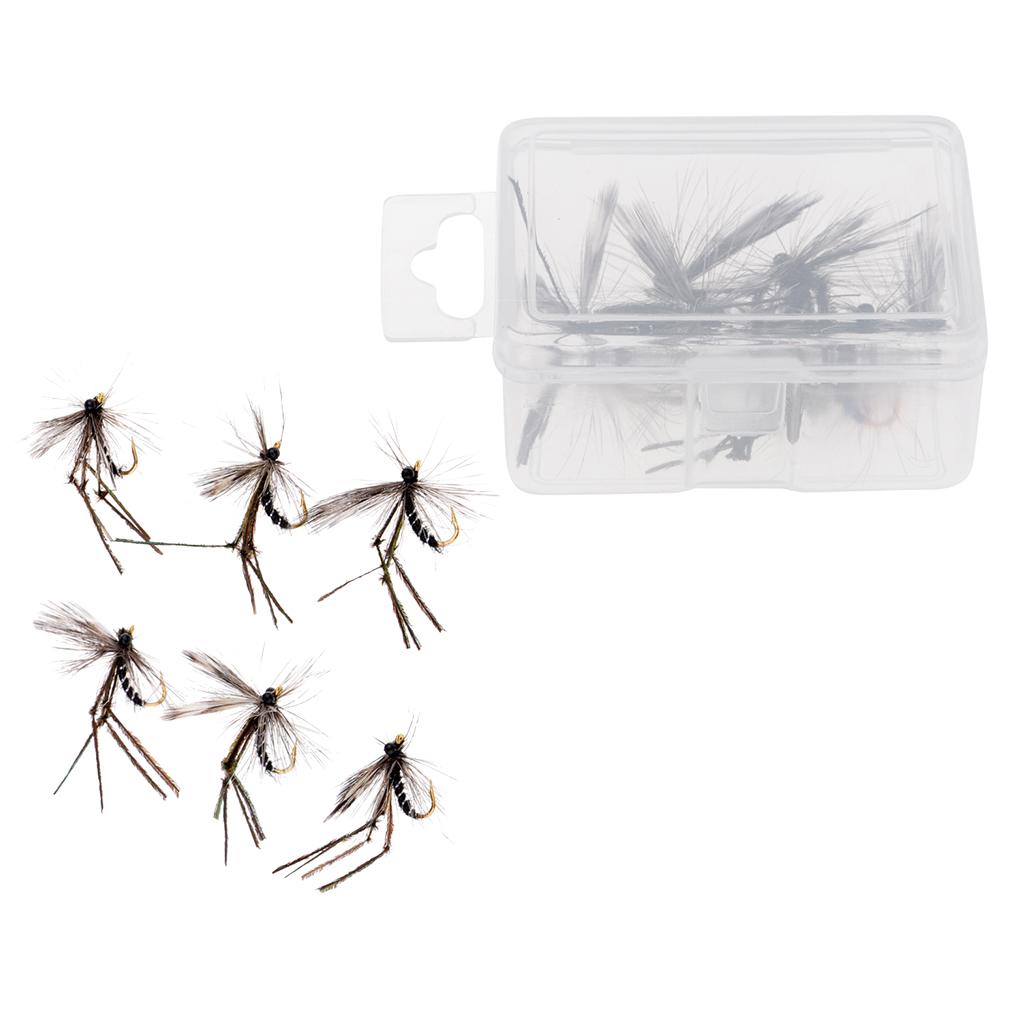 12pcs Artificial Mosquito Bait Fly Fishing Flies Bass Trout Salmon Lures