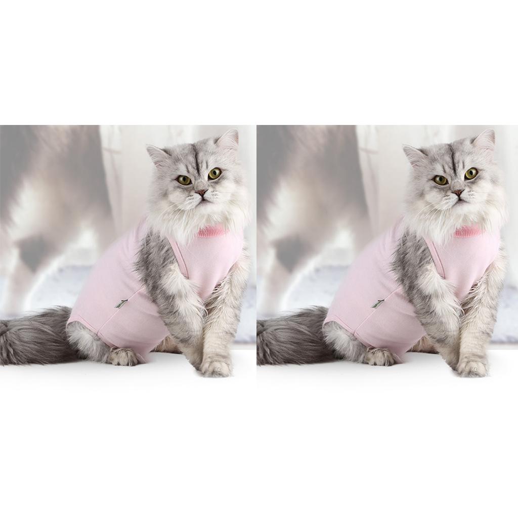 2Pcs After Shaving Daily Wear Recovery Suit for Cat Dog L and M