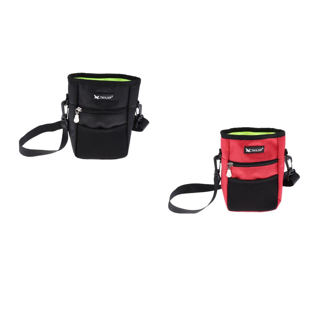 2Pcs Pet Treat Bag Dog Obedience Training Waist Pouch Food Snack Bag