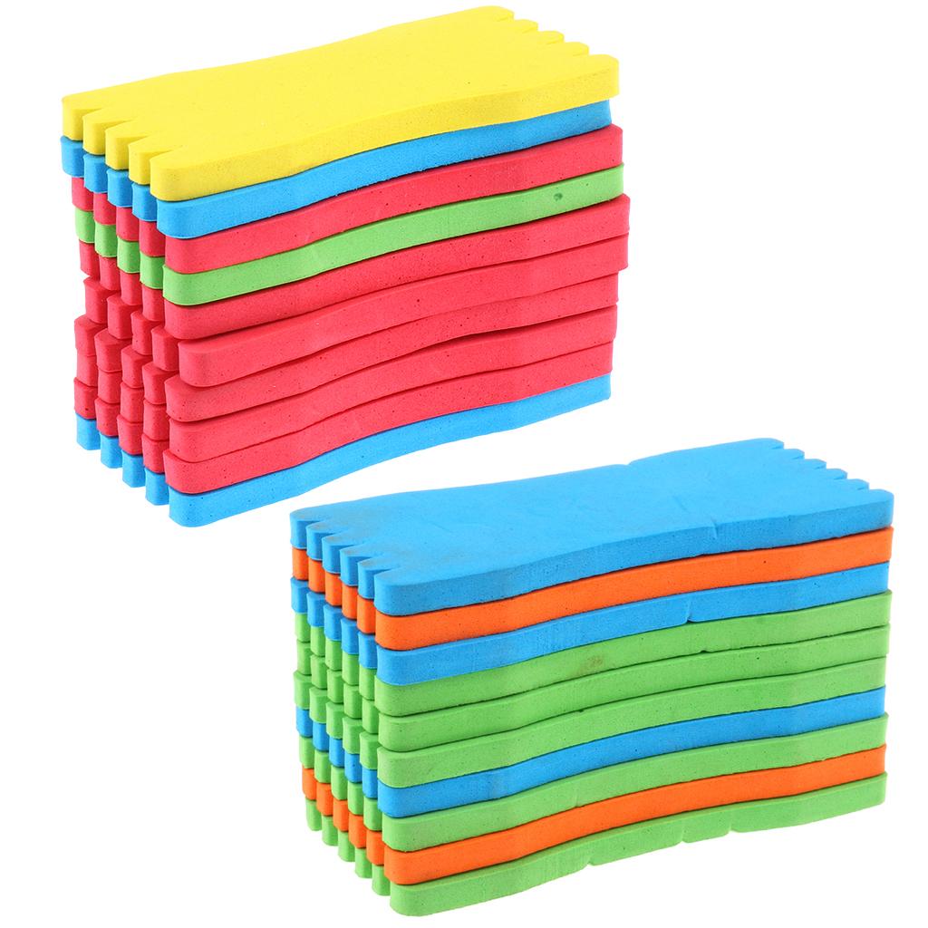 20pcs Foam Fishing Line Board Fishing Winding Board Wrapped Wire Spool Board