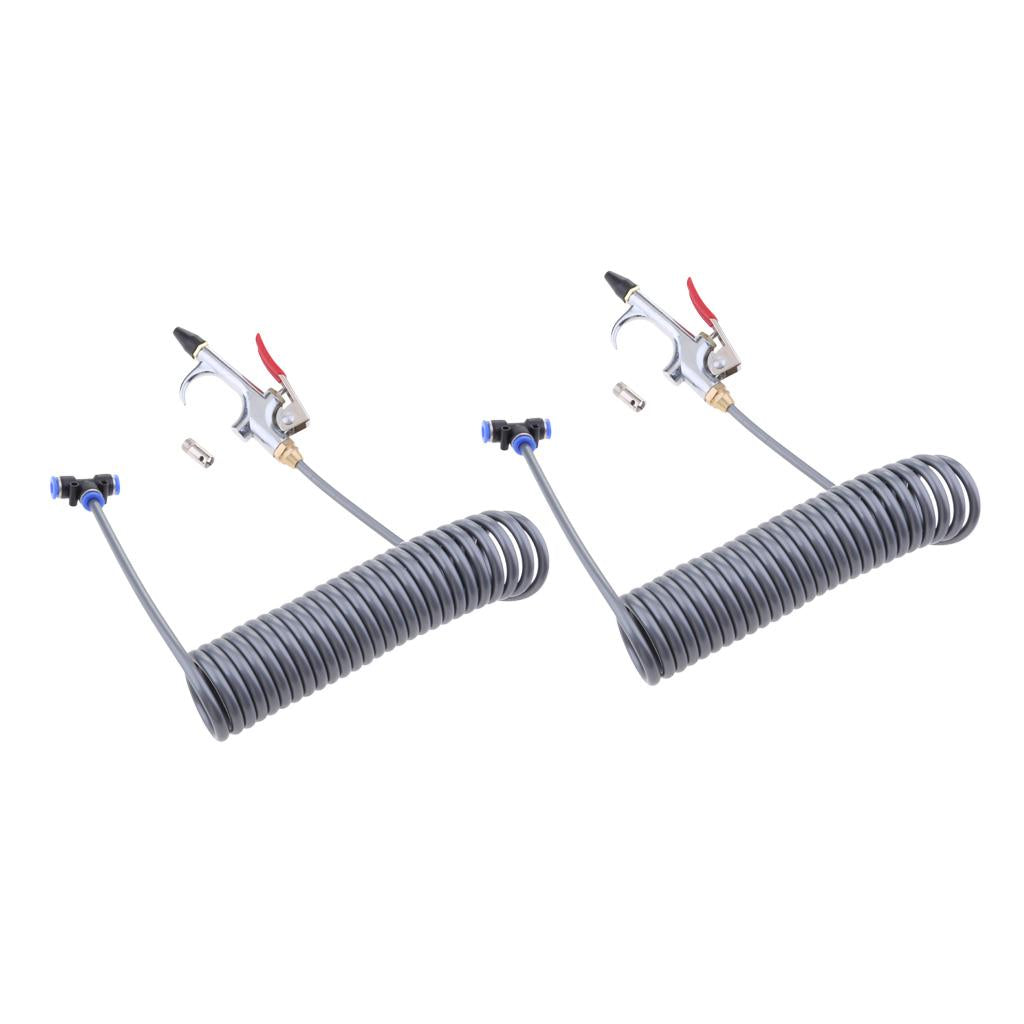 2X Air Blower Blow Spray + 3.5m Recoil Hose Dust Blower Clean Nozzle