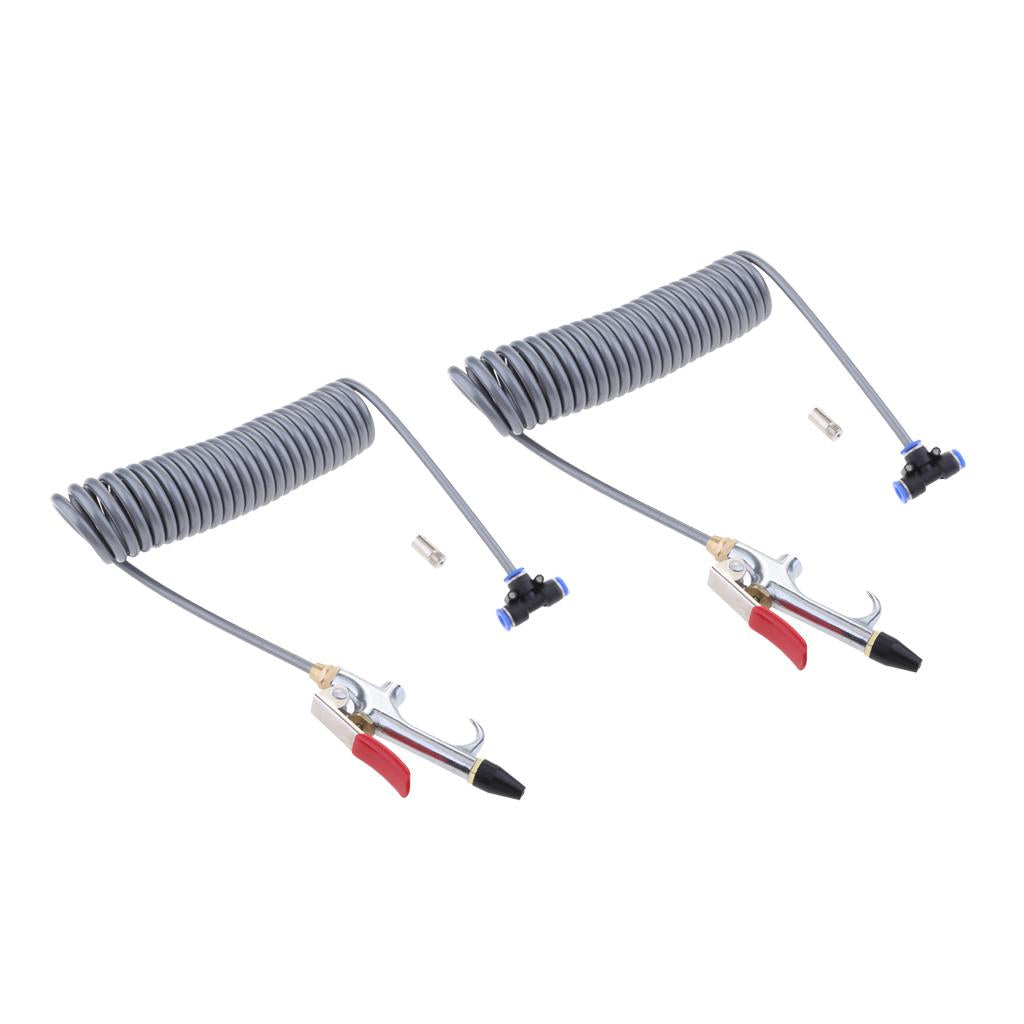2X Air Blower Blow Spray + 3.5m Recoil Hose Dust Blower Clean Nozzle