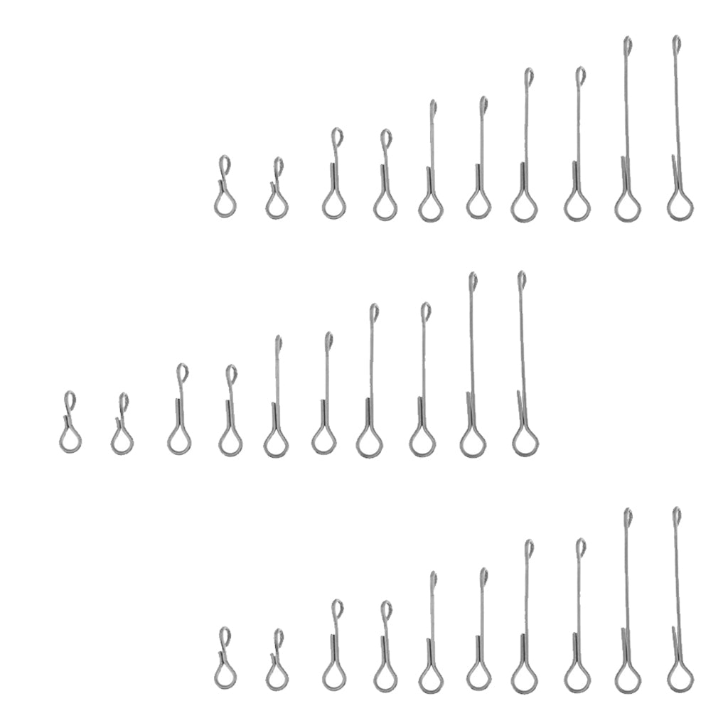 30pcs Fish Skull Articulated Shank Fish Spine Fly Fishing Flies Tying DIY