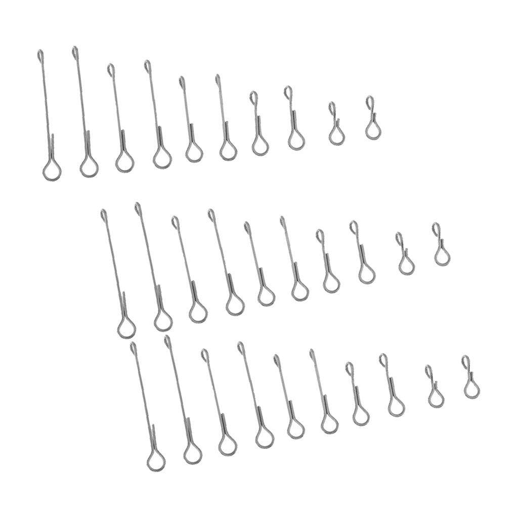 30pcs Fish Skull Articulated Shank Fish Spine Fly Fishing Flies Tying DIY