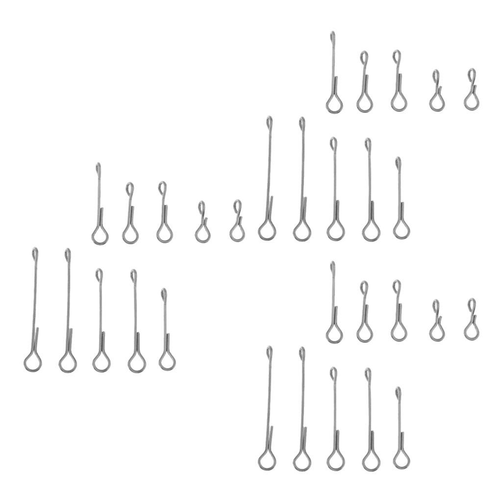30pcs Fish Skull Articulated Shank Fish Spine Fly Fishing Flies Tying DIY