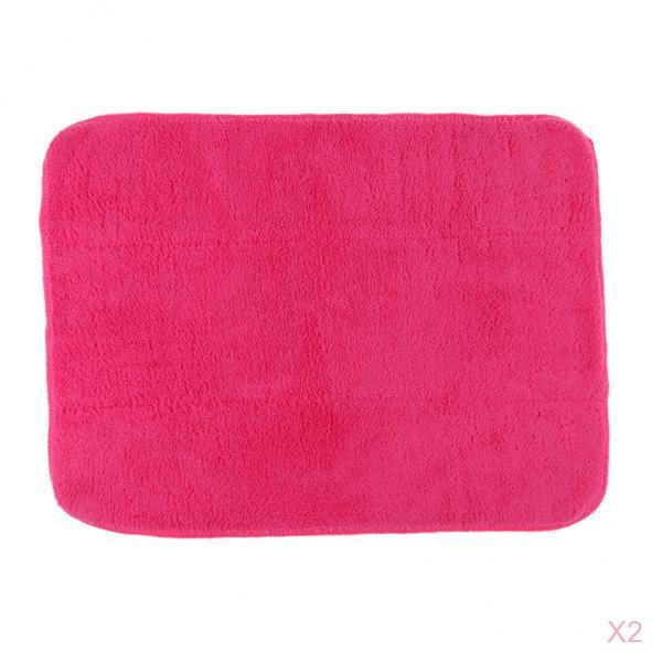 2pcs Skate Cover Wipe Care Cleaning Cloth Quick Drying Cleaner Towel Pink