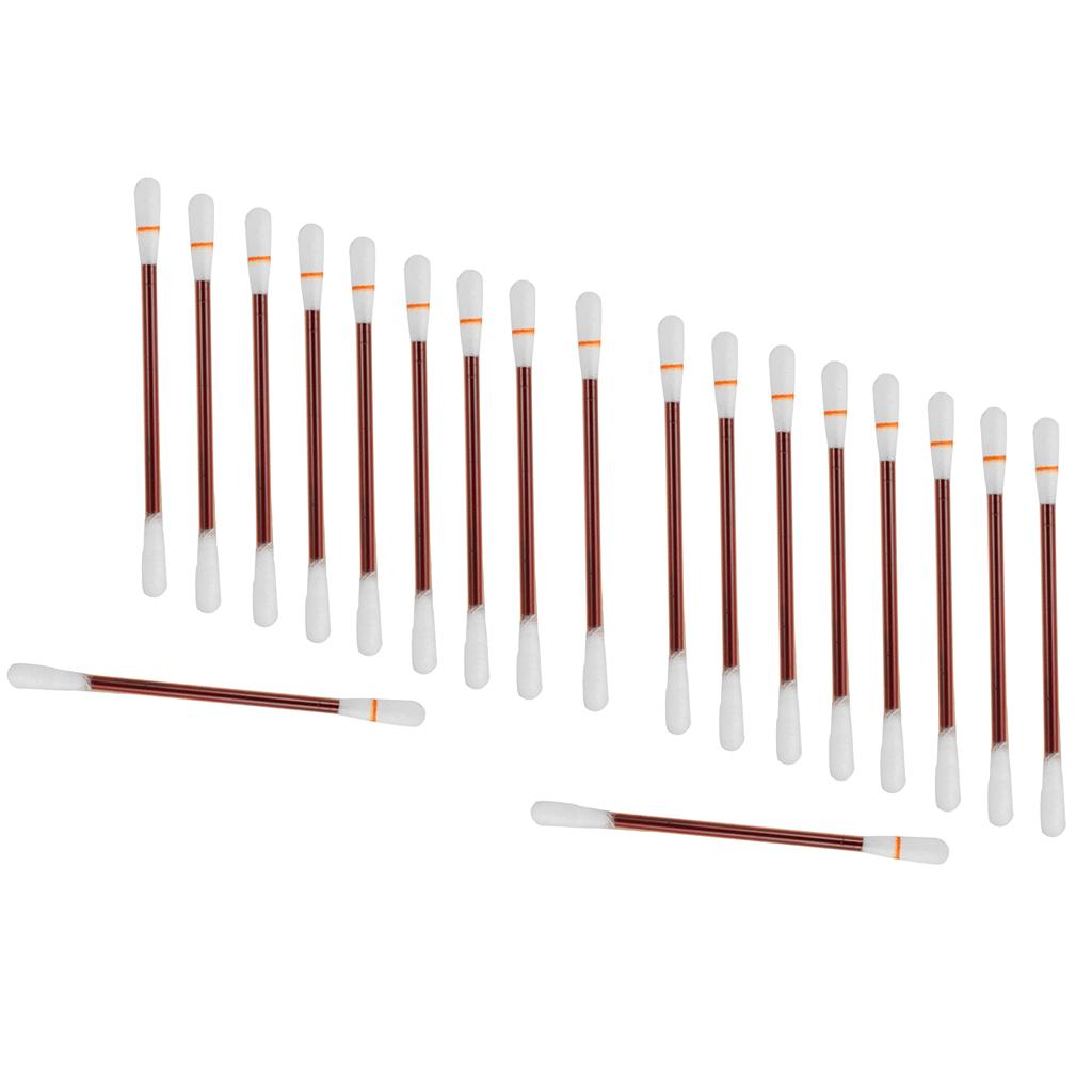 20 Pieces Double Ended Iodophor Cotton Swabs Applicators Plastic Sticks Set