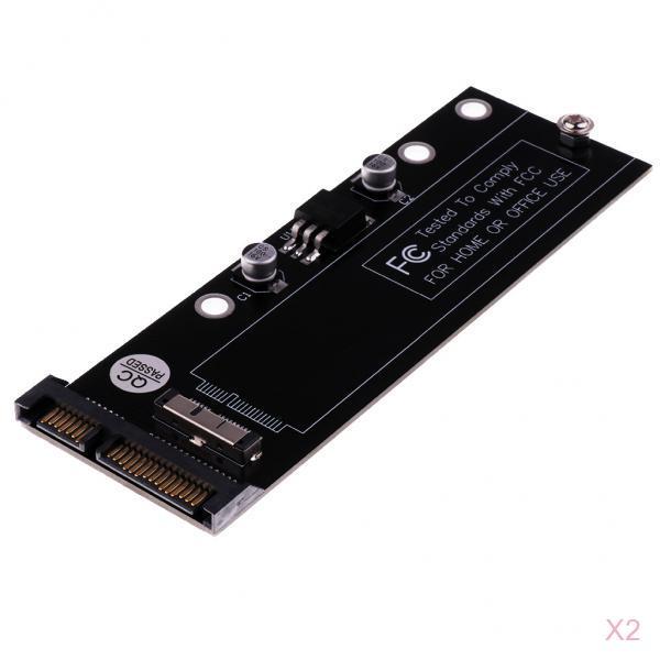 2Packs 6+12pin SSD to 22Pin SATA Adapter Card for 2010 2011 MacBook Air