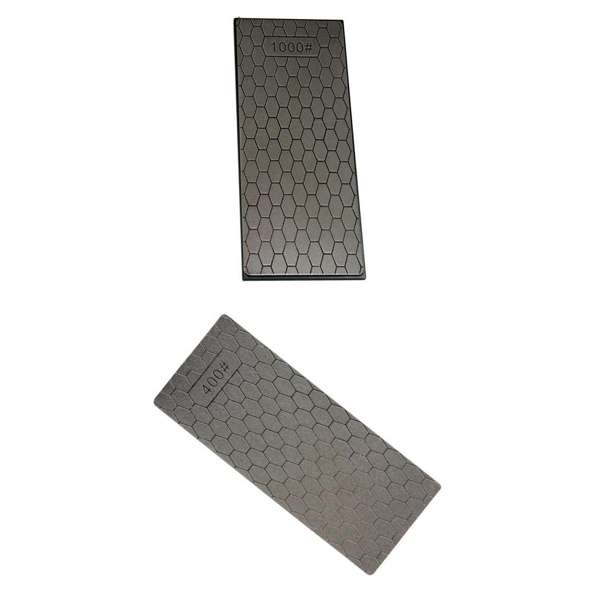 2Pcs Single Side Diamond Sharpening Stone Grind Kitchen 400 1000 Whetstone