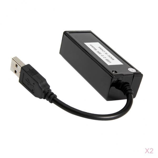 2x USB 2.0 56K External Data Fax Modem Cable Adapter For Windows XP/7/8/10
