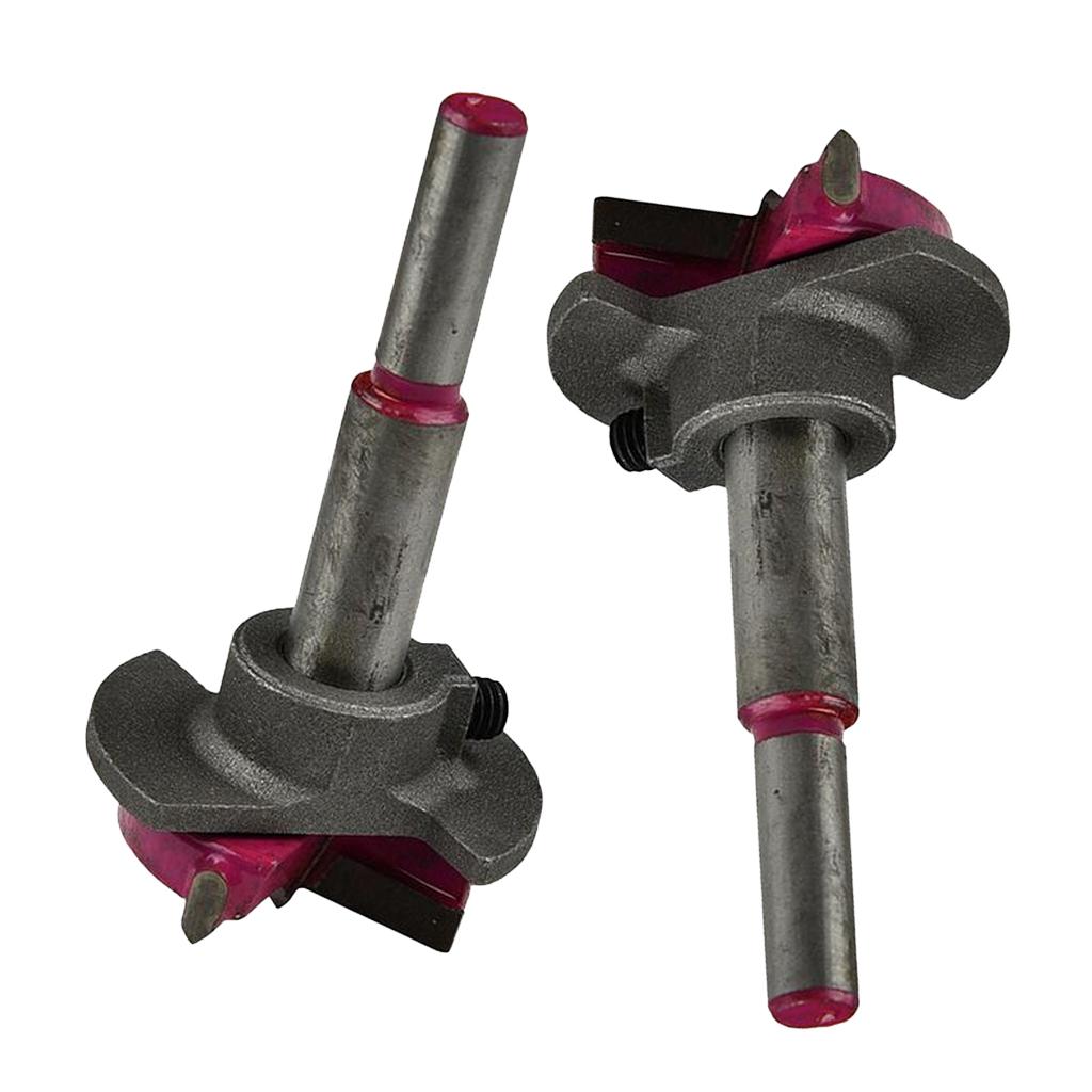2x 35MM Carbide Tipped Hinge Cutter Special Design Boring Drill Wood Tool