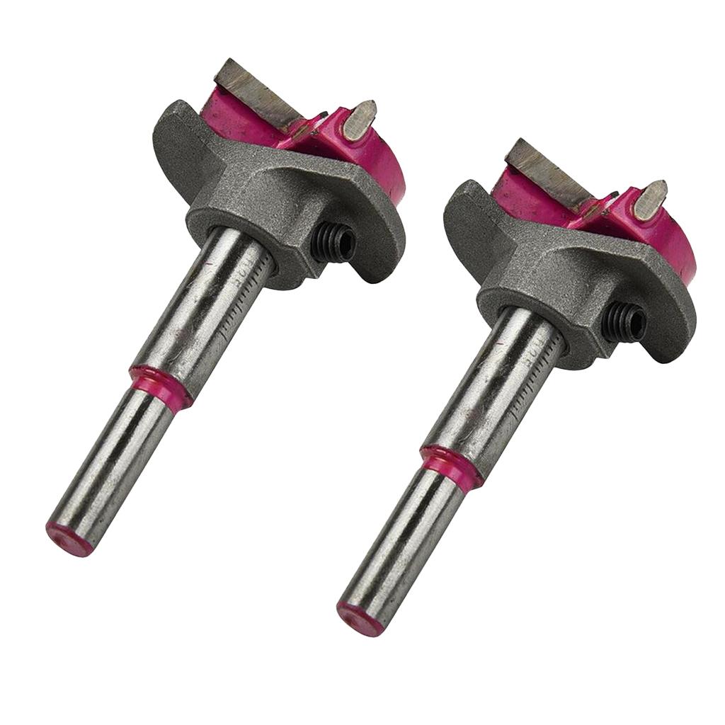 2x 35MM Carbide Tipped Hinge Cutter Special Design Boring Drill Wood Tool