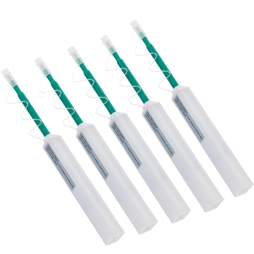5 Pieces Fiber Optic Connector Cleaner Pen for 2.5mm SC ST and FC Connectors
