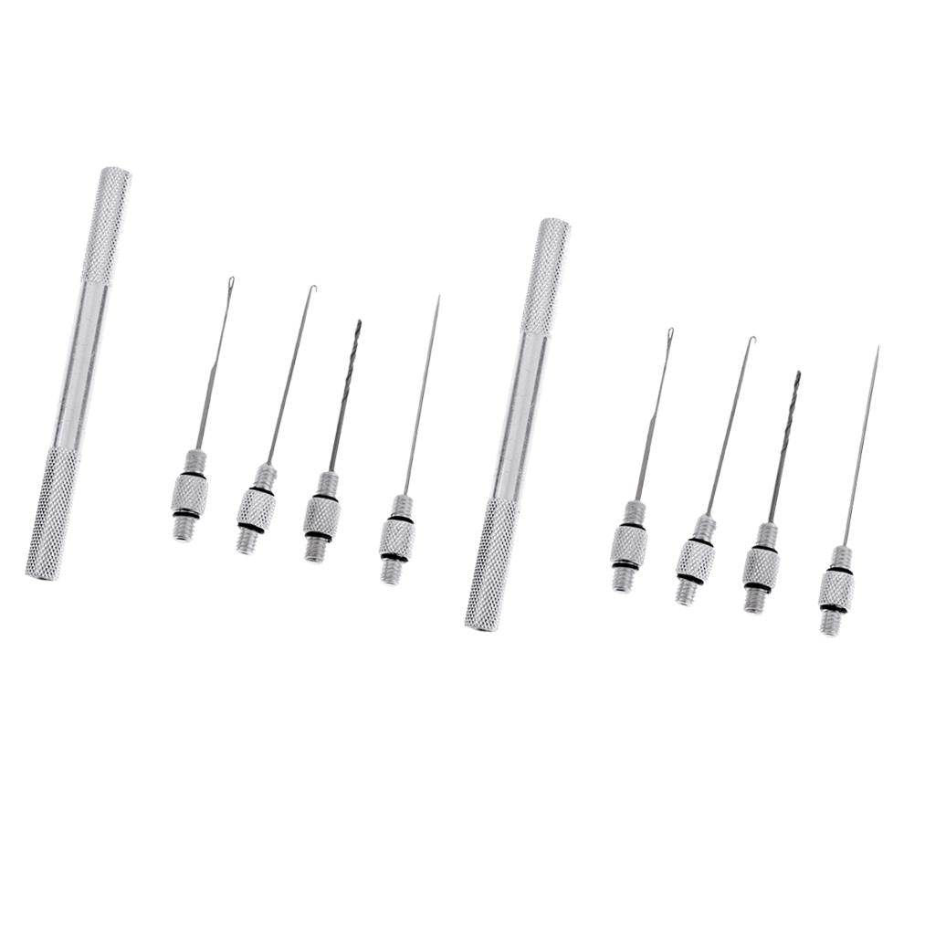 10 Pcs Carp Fishing Rigging Bait Needle Drill Hook Tackle Rigging Tool Kit