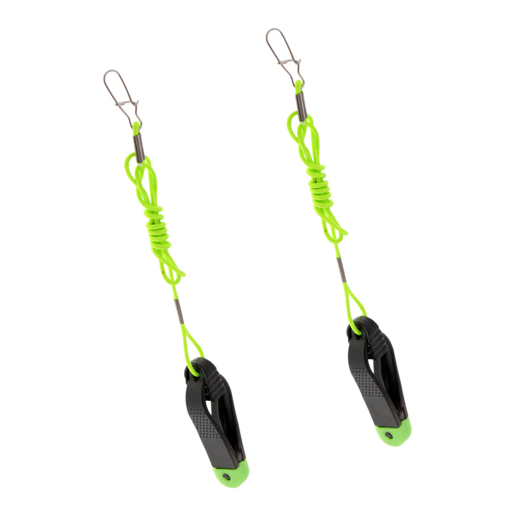 2pcs Power Grip Plus Line Release Clip, 17-Inch Leader with Leader J009-2
