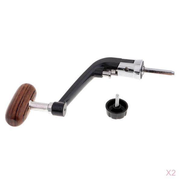 2pcs Fishing Reel Handle with Knob Folding Rocker for 5000-6000