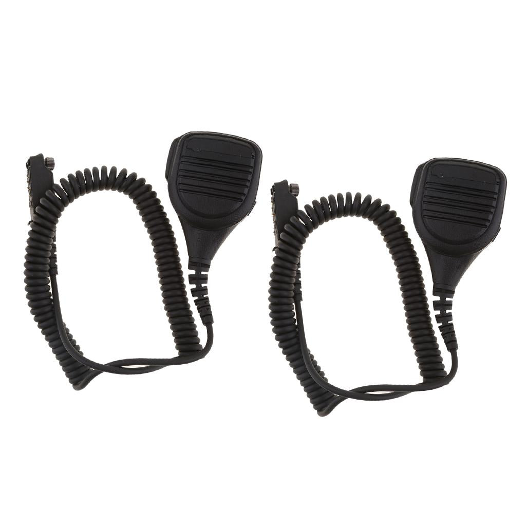 2pcs Waterproof Shoulder Speaker Microphone for Sepura STP8000 Walkie Talkie