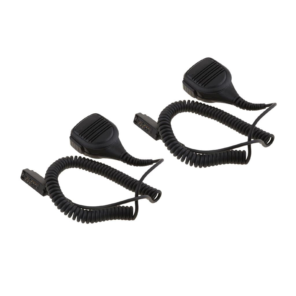 2pcs Waterproof Shoulder Speaker Microphone for Sepura STP8000 Walkie Talkie