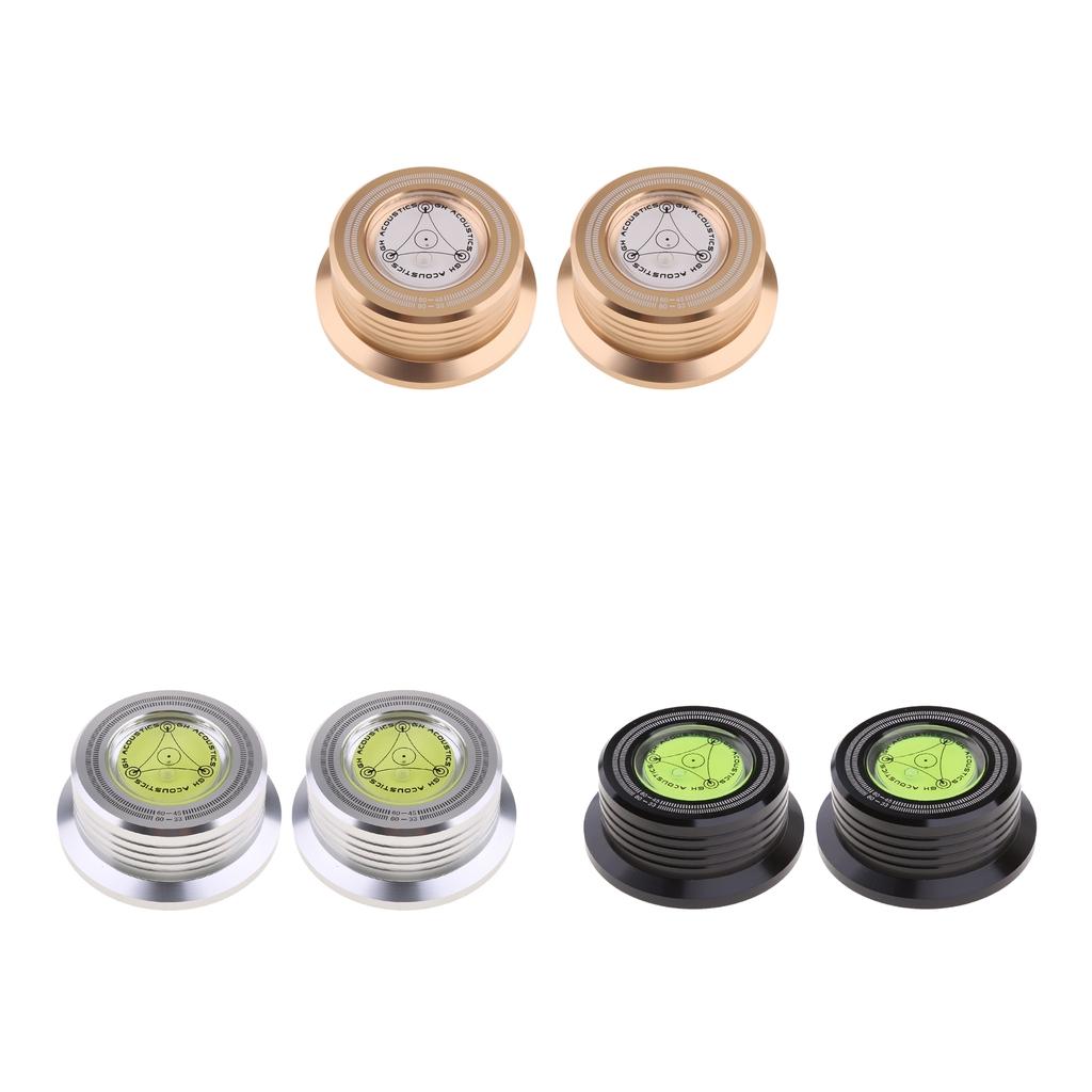 2x 3 in 1 Multi Record LP Disc Stabilizer Turntable Balanced Bubble Level Black