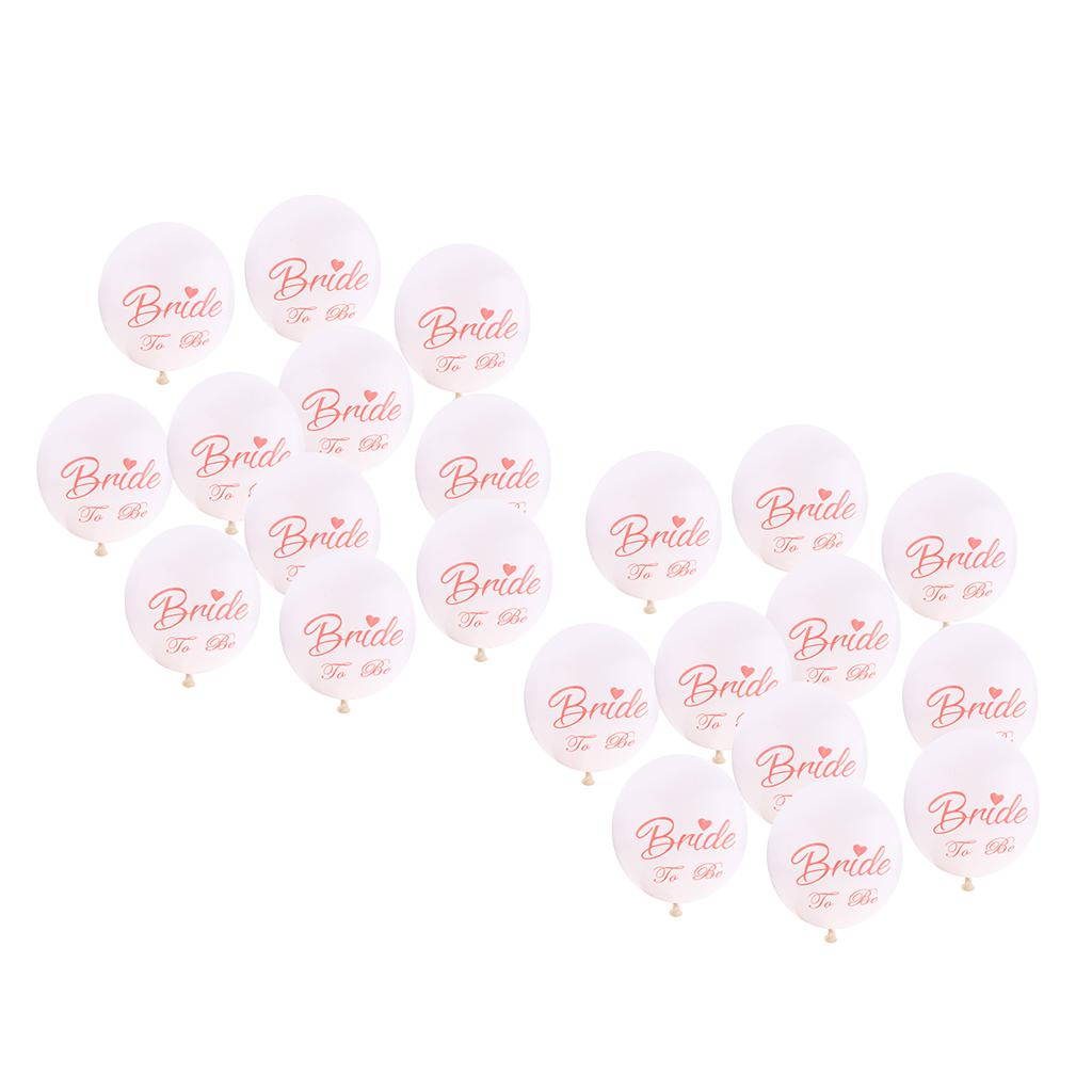 20 Pieces Bride To Be Latex Balloons Wedding Supplies Hen Night Party Decor