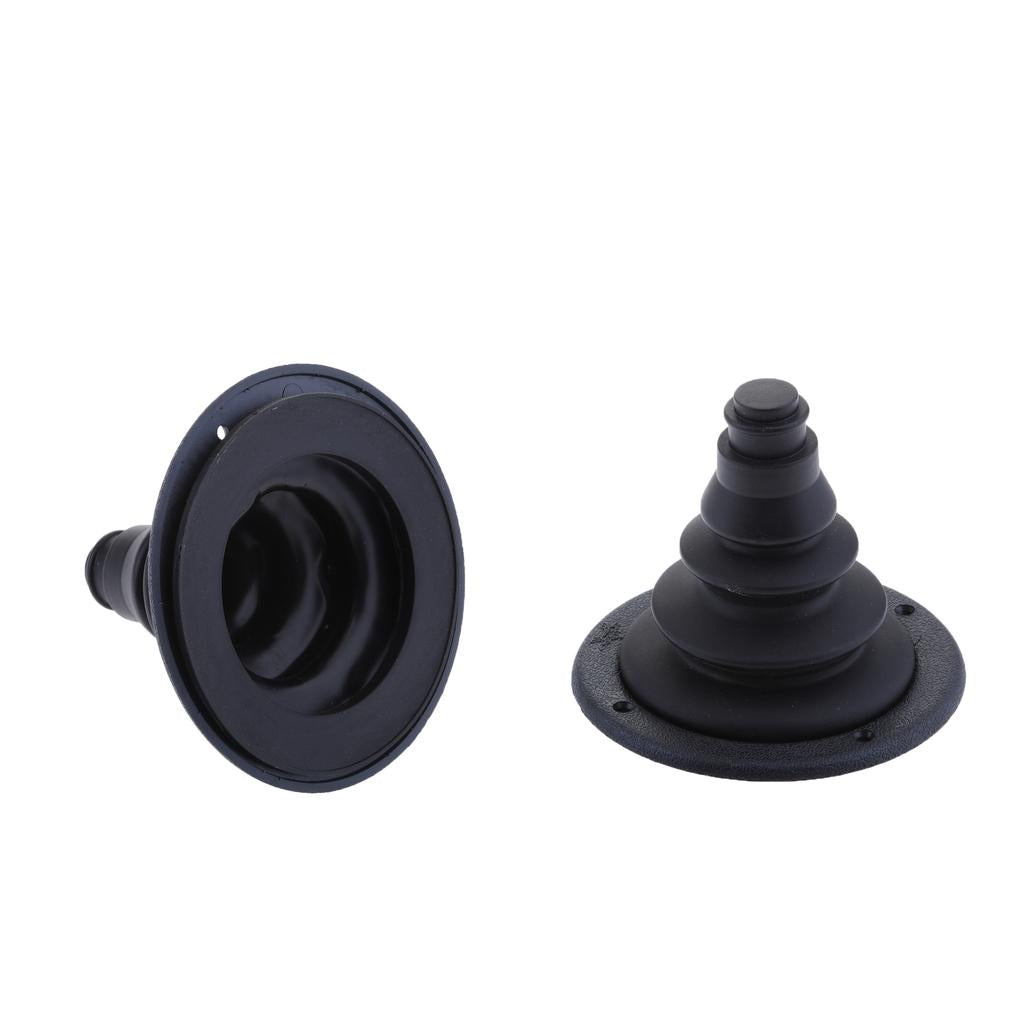 2 x 120mm 4.72'' Rigging and Cable Boot for Boats - Rigging Hole Cover Black