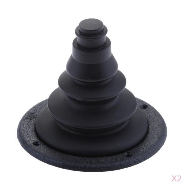 2 x 120mm 4.72'' Rigging and Cable Boot for Boats - Rigging Hole Cover Black