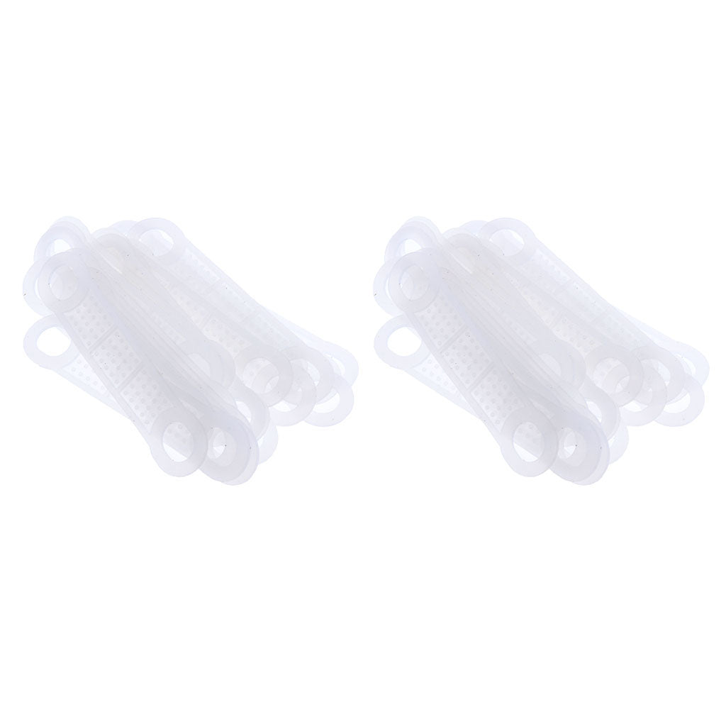 40Pcs Clear Non-Slip Silicone Clothes Hanger Grips Clothing Hanger Strips