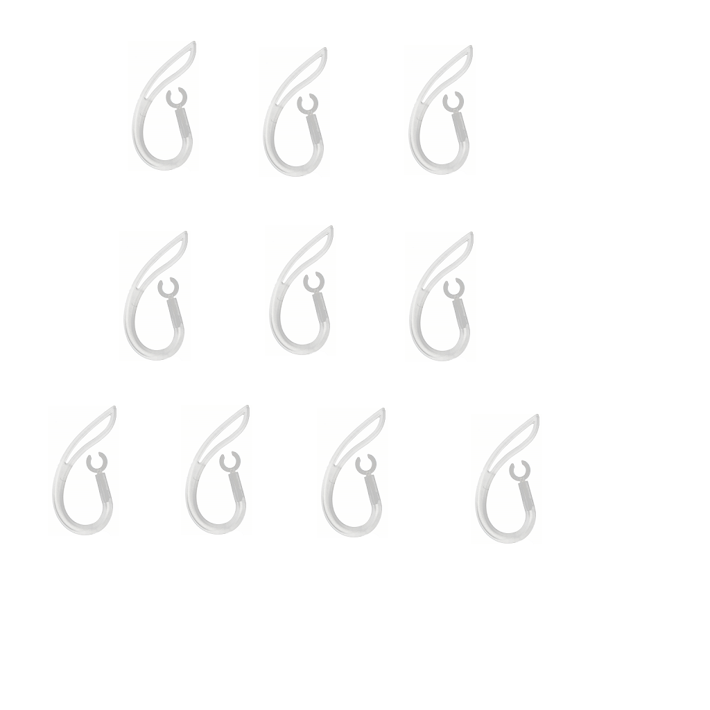 10X Silicone Earhook Ear Hook Loop Earloop Clip For Bluetooth Headset 6.0mm