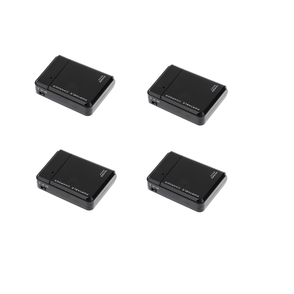 4Pcs Universal 4X AA Battery Portable Emergency USB Mobile Phone Charger Box