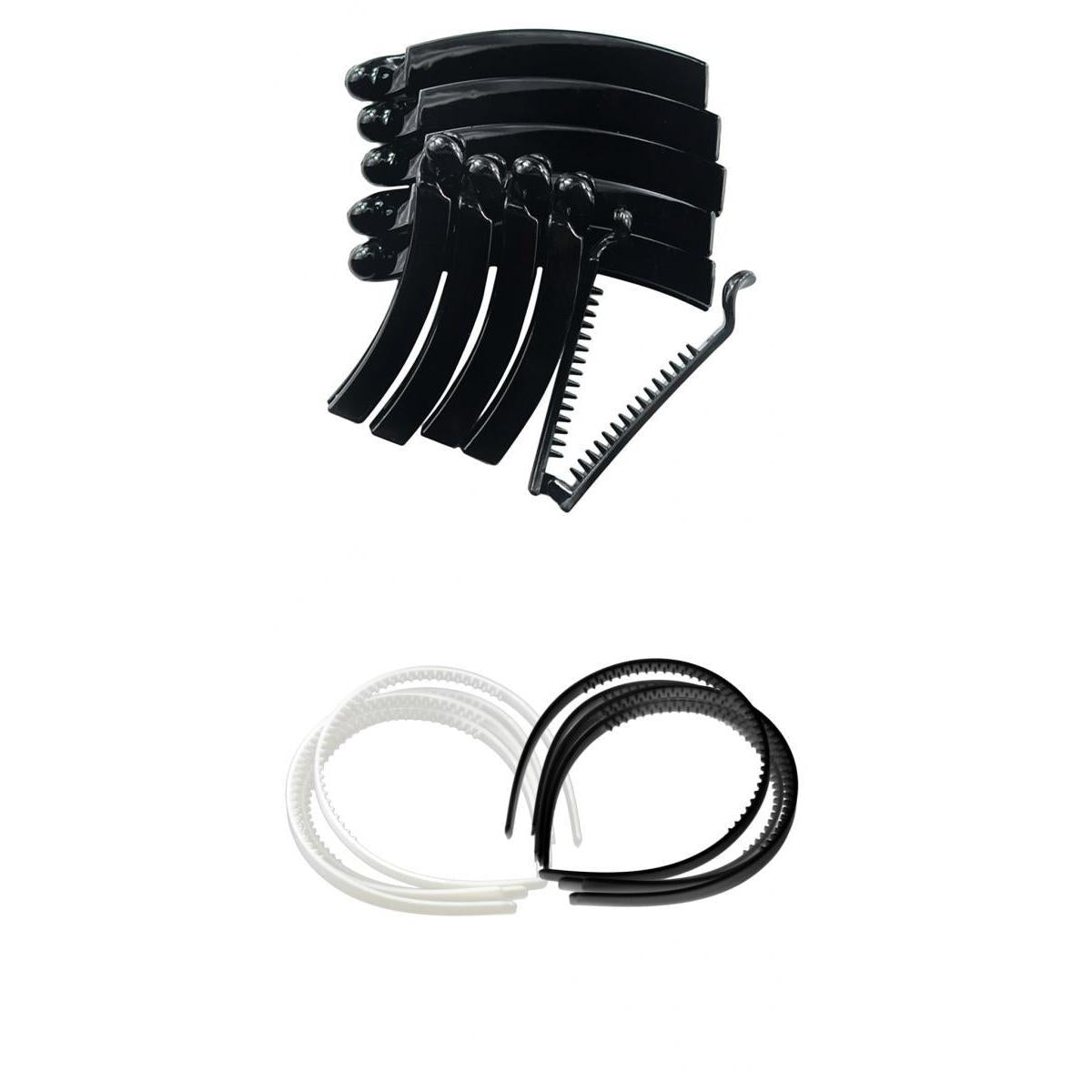20 Pieces Plastic Headband Hair Band Hair Hoop with Teeth Banana Hair Clips