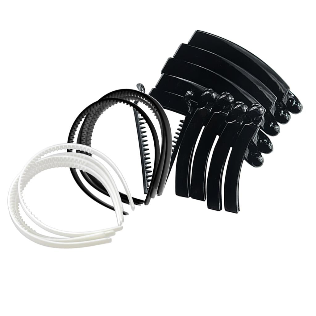 20 Pieces Plastic Headband Hair Band Hair Hoop with Teeth Banana Hair Clips