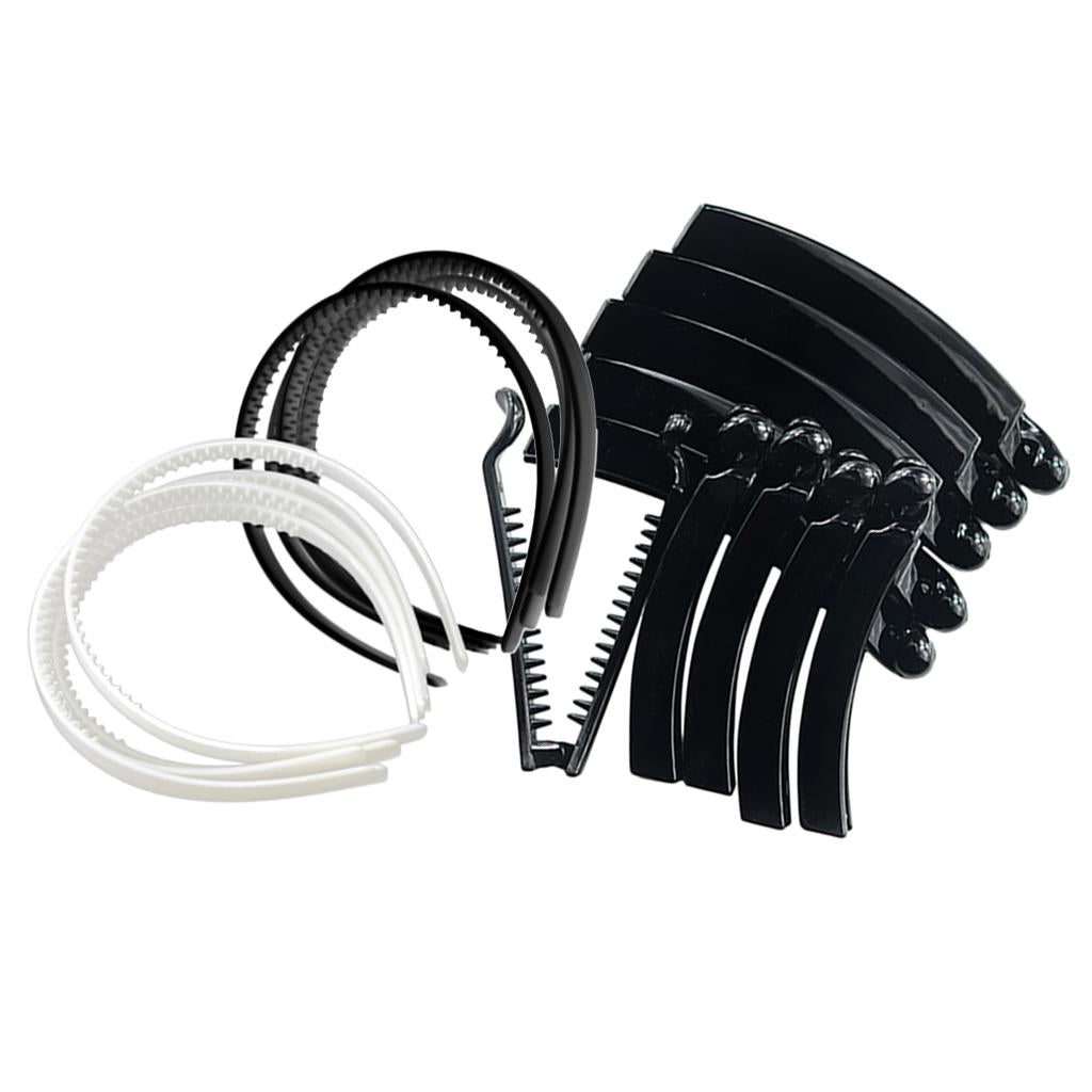 20 Pieces Plastic Headband Hair Band Hair Hoop with Teeth Banana Hair Clips