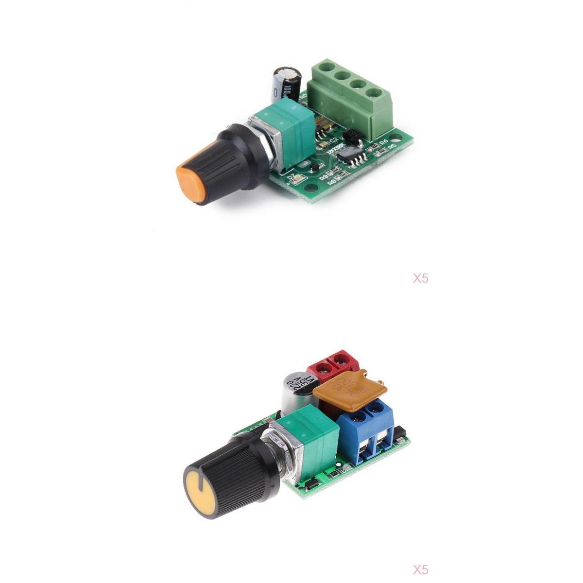 5pcs DC 3V-35V 5A +5pcs DC 1.8V-12V 2A Motor PWM Speed Controller LED Dimmer