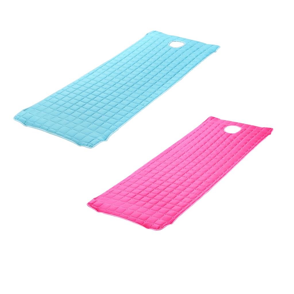 2pc Beauty Salon Massage Bed Mattress with Face Hole Rose Red+Blue